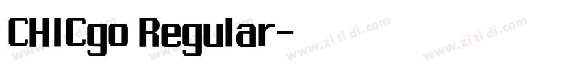 CHICgo Regular字体转换